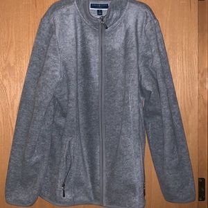 NWT Gray Zeroproof Fleece Jacket by Karen Scott Sport